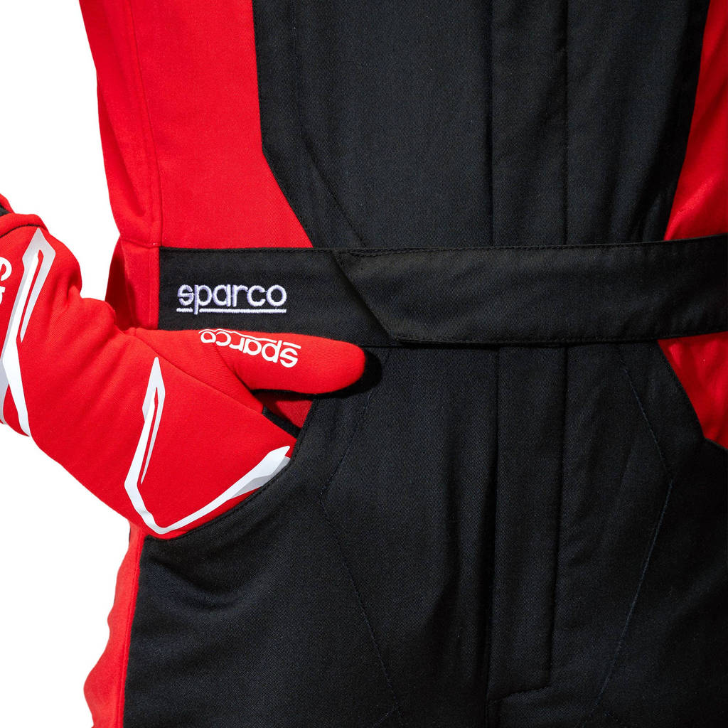 SPARCO BRS0050B0K12056 Комбінезон для автоспорту Sprint S Advanced, Чорний/Червоний, Розмір 56 Photo-3