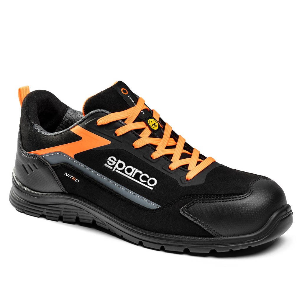 SPARCO BTB0044B0E33040 Черевики механіка Nitro Elfyn S3S, Темно-сірий/Флуо Помаранчевий, Розмір 40 Photo-0