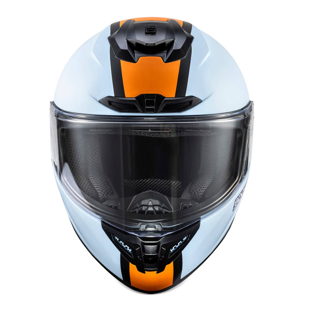 SPARCO 003378GUCE0XS Закритий шолом для автоспорту X-Pro ECE06 Gulf, Блакитний, Розмір XS Photo-2