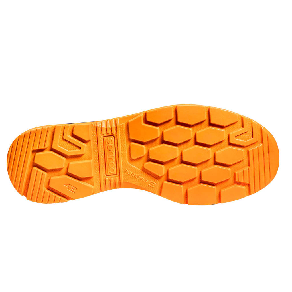 SPARCO 07538GU45BMAF Черевики механіка Indy Meteor Gulf S1PS, Темно-синій/Флуо Помаранчевий, Розмір 45 Photo-3