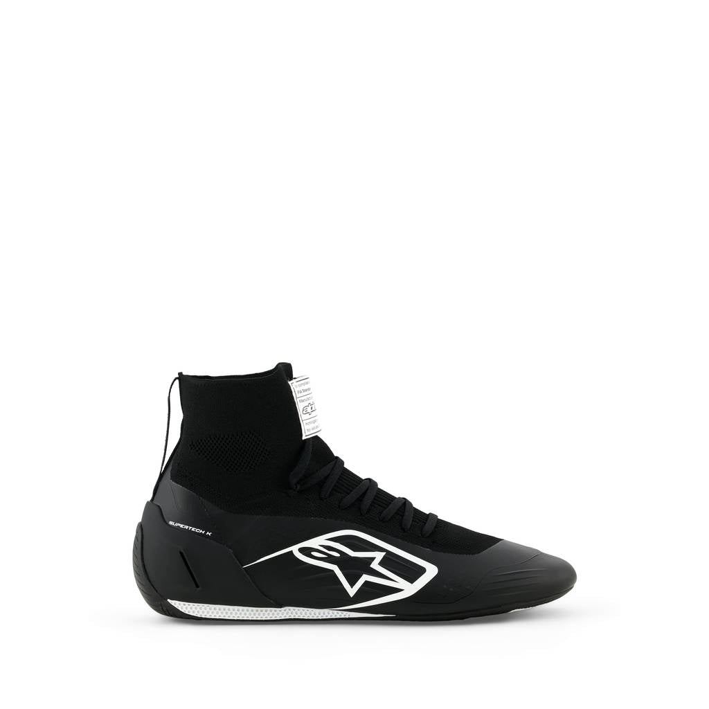 ALPINESTARS 2710526-12-5 Черевики для автоспорту Supertech K (FIA), чорний / білий, розмір 5 Photo-0