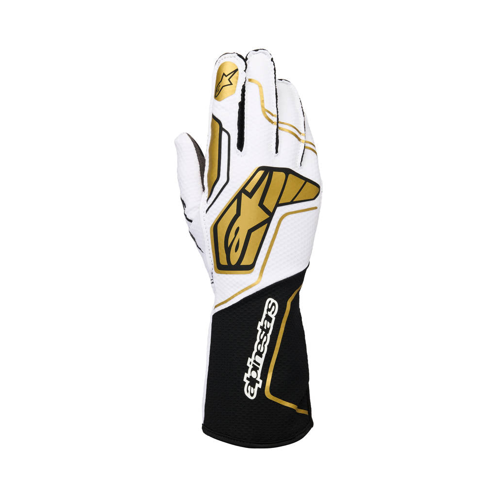 ALPINESTARS 3551824-2016-XS Рукавиці Tech-1 KX V4, білий / чорний / золотий, розмір XS Photo-0