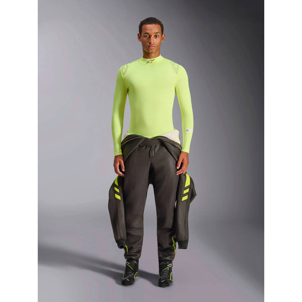 ALPINESTARS 4750325-55-XS/S Футболка ZX Evo V3 LS- FIA-SFI, флуоресцентний жовтий, розмір XS/S Photo-0
