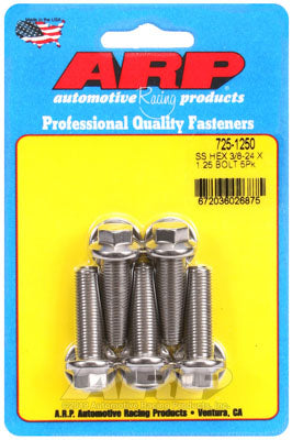ARP 725-1250 3/8-24 x 1.250 hex 7/16 Болти Wrenching з нержавіючої сталі Photo-0