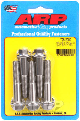 ARP 725-2000 3/8-24 x 2.000 hex 7/16 Болти Wrenching з нержавіючої сталі Photo-0
