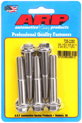ARP 725-2250 3/8-24 x 2.250 hex 7/16 Болти Wrenching з нержавіючої сталі Photo-0