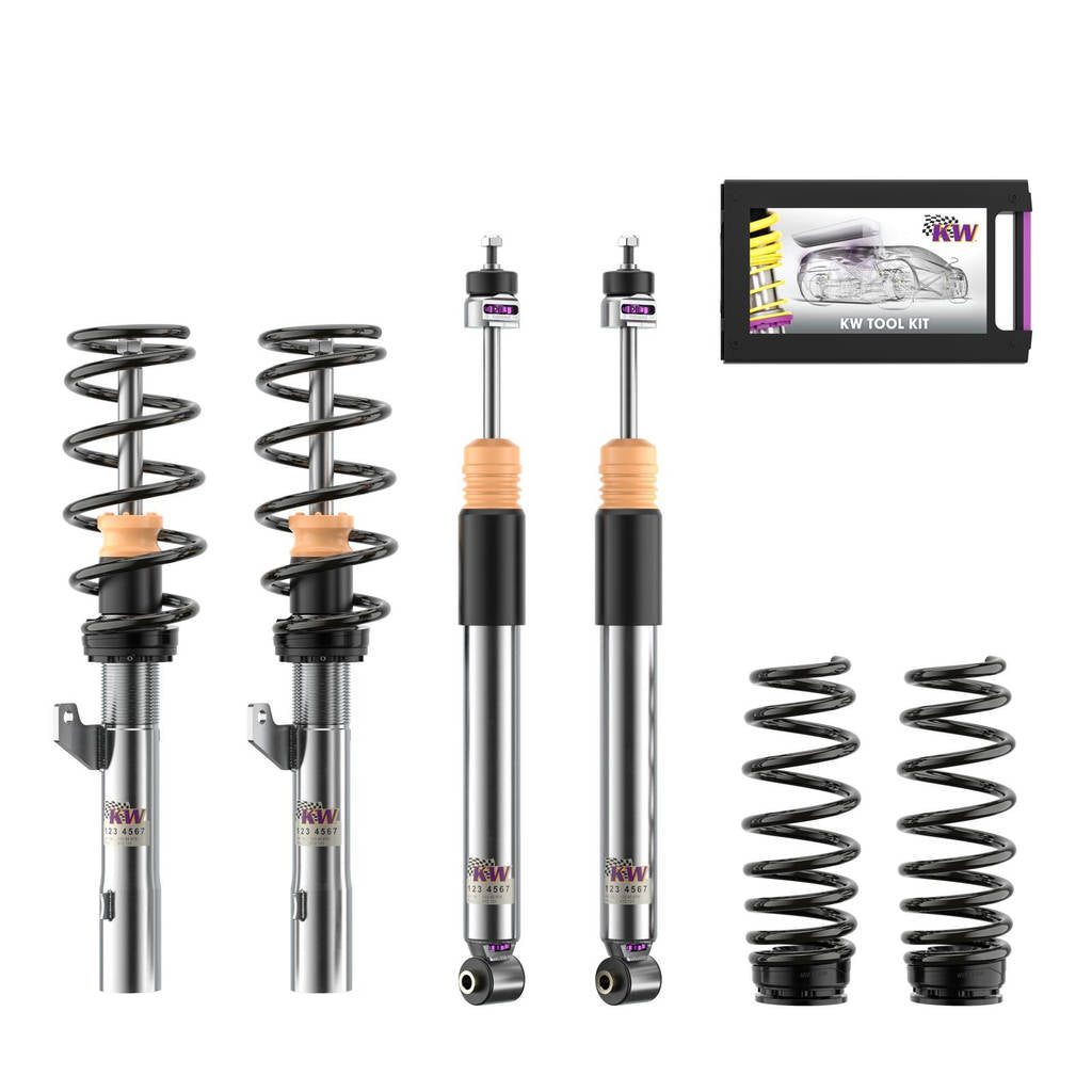 KW 352081000M-B Комплект койловерів V3 Leveling Black для AUDI A3 (8V) Photo-0