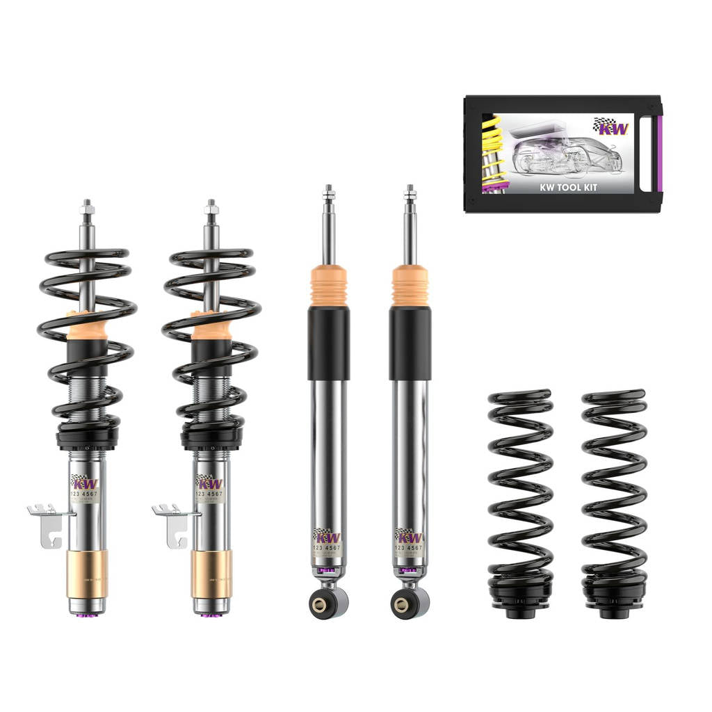 KW 352082000L-B Комплект койловерів V3 Leveling Black (вкл. комплект відключення електронних амортизаторів) для BMW 3 Series (F31) Photo-0