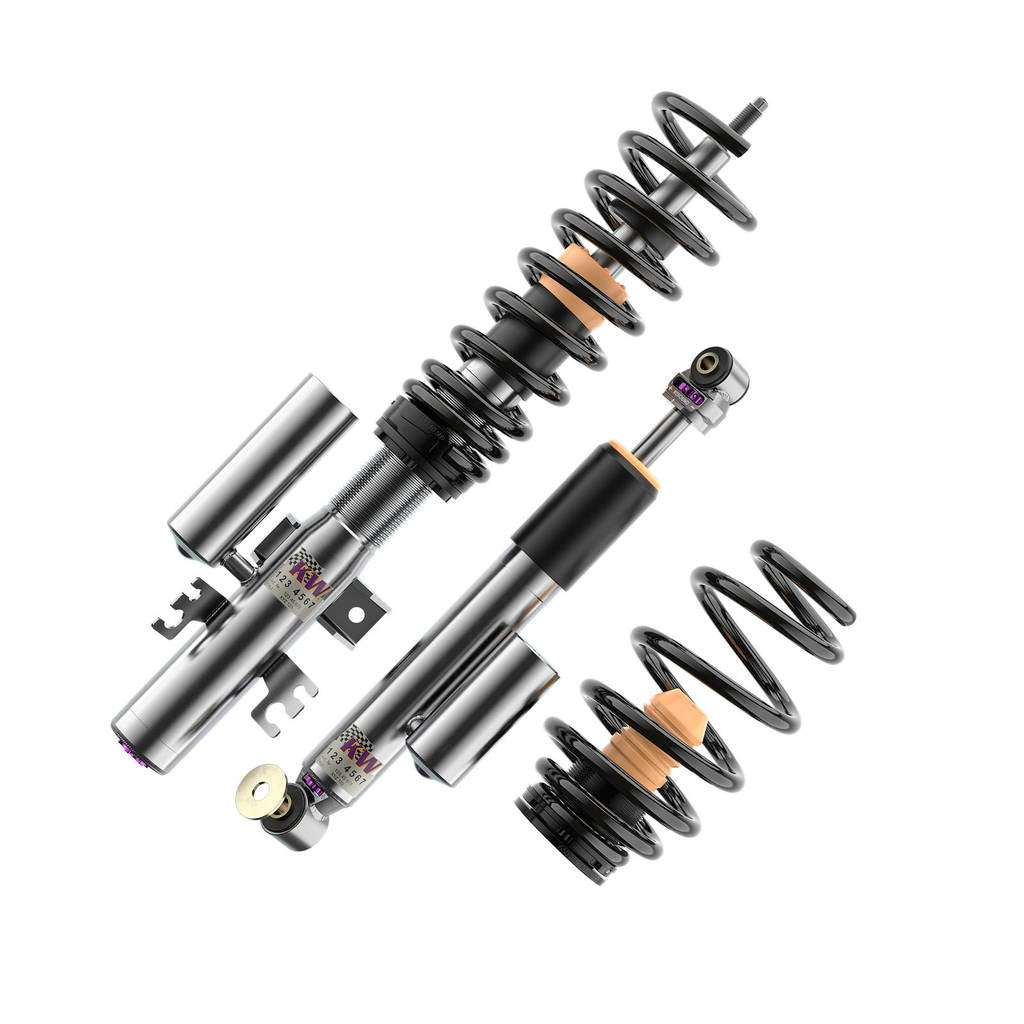 KW 35208800AN-B Комплект койловерів V3 для вирівнювання Black (вкл. комплект відключення для електронних амортизаторів) для VW T5 VR6 3.2 4motion Photo-1