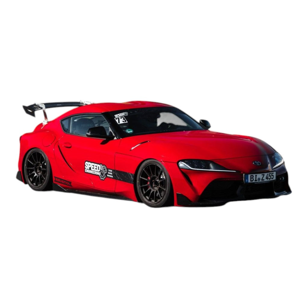SPEED ENGINEERING 14054 Заднє Антикрило з кріпленнями типу "лебедина шия" для TOYOTA Supra 2.0L/3.0L (Mk5) Photo-6