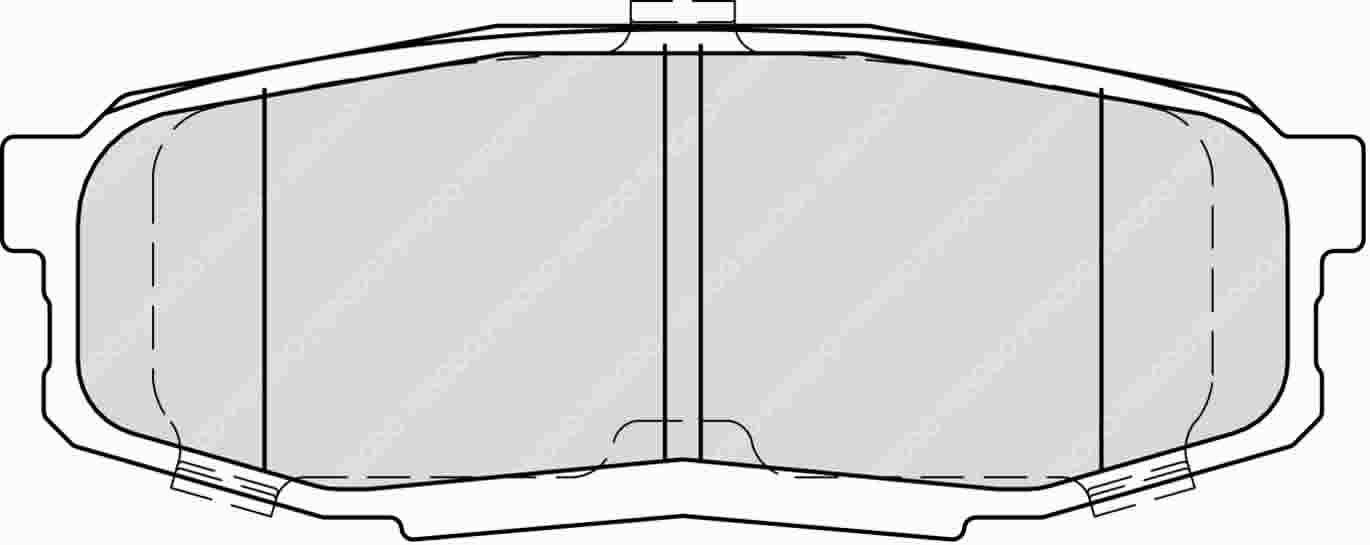 FERODO FDSE4230 Задні гальмівні колодки DS Performance для TOYOTA Land Cruiser (UZJ200) / Sequoia Photo-0