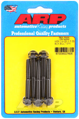 ARP 750-2000 1/4-28 x 2.000 Шестигранні чорно-оксидні болти Photo-0
