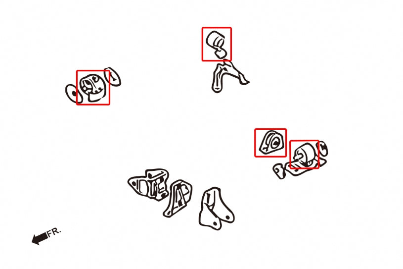 HARDRACE 7508 Подушка двигуна MITSUBISHI LANCER EVO 03-08 Photo-1