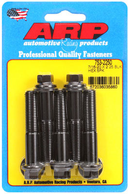 ARP 753-2250 7/16-20 x 2.250 Шестигранні чорно-оксидні болти Photo-0