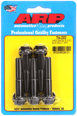ARP 754-2000 3/8-24 x 2.000 hex 7/16 Болти Wrenching чорно-оксидні Photo-0