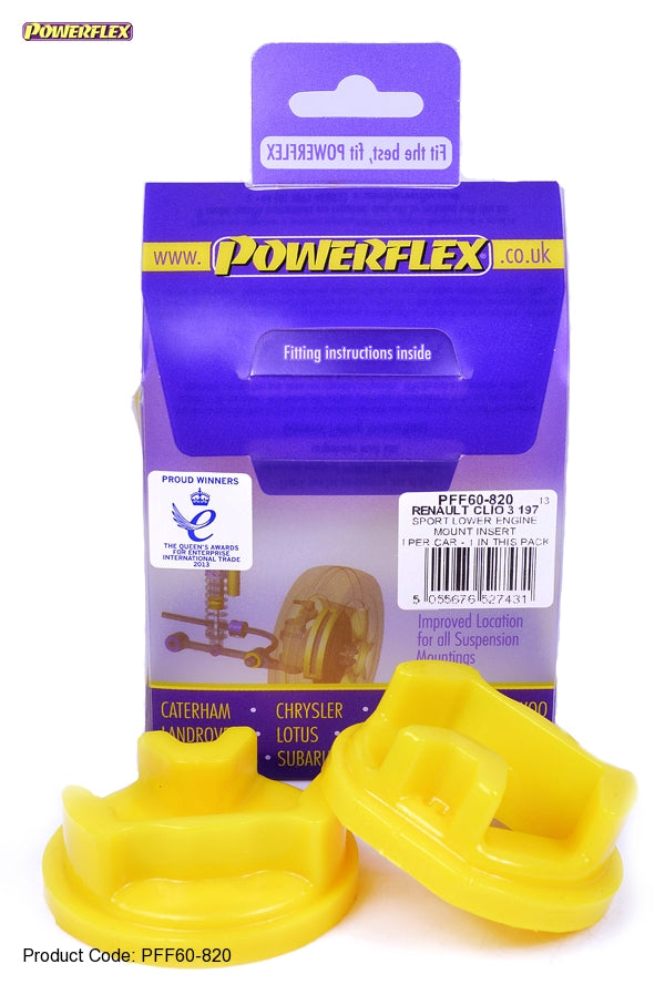 POWERFLEX PFF60-820 Вставка в нижню опору двигуна для RENAULT CLIO 3 Sport Photo-0