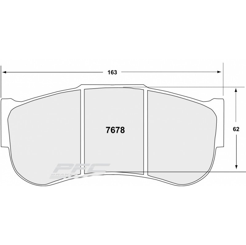 PFC 7678.82.28.44 Передні гальмівні колодки RACING 82 CMPD 28 мм для NISSAN GT-R/MERCEDES-AMG GT3/GT4 Photo-0