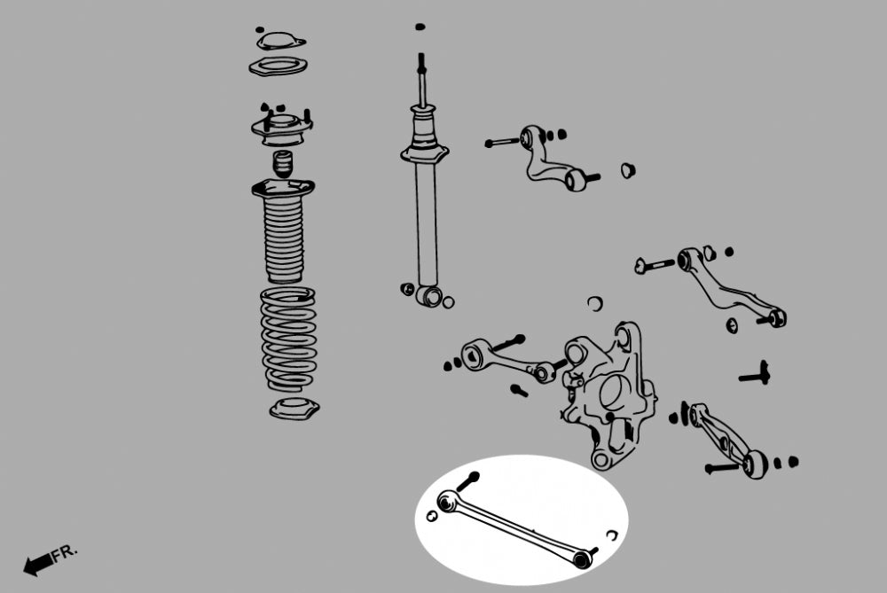 HARDRACE 7686 К-т задніх нижніх важелів для LEXUS LS460 UCF40 Photo-3