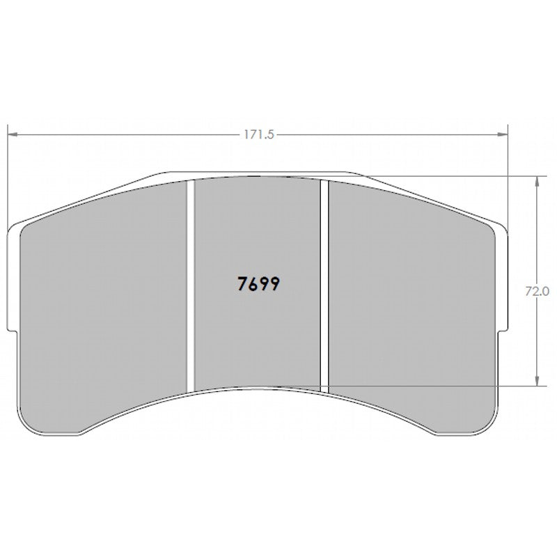 PFC 7699.82.32.44 Передні гальмівні колодки RACING 82 CMPD 32 мм для LAMBORGHINI Huracan ST EVO GT2 Photo-0