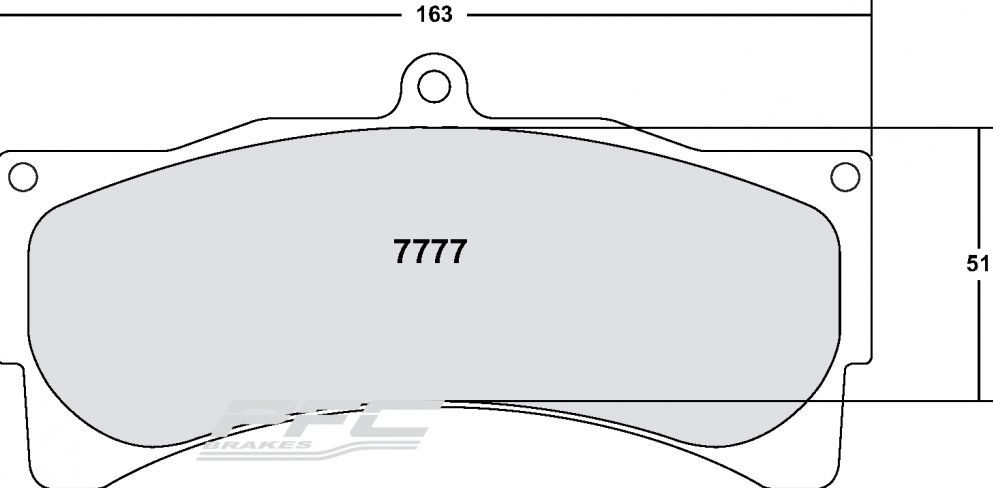 PFC 7777.11.25.44 гальмівні колодки передні RACE 11 CMPD 25mm для PORSCHE 996 GT3 / RS / FERRARI 550 Photo-0