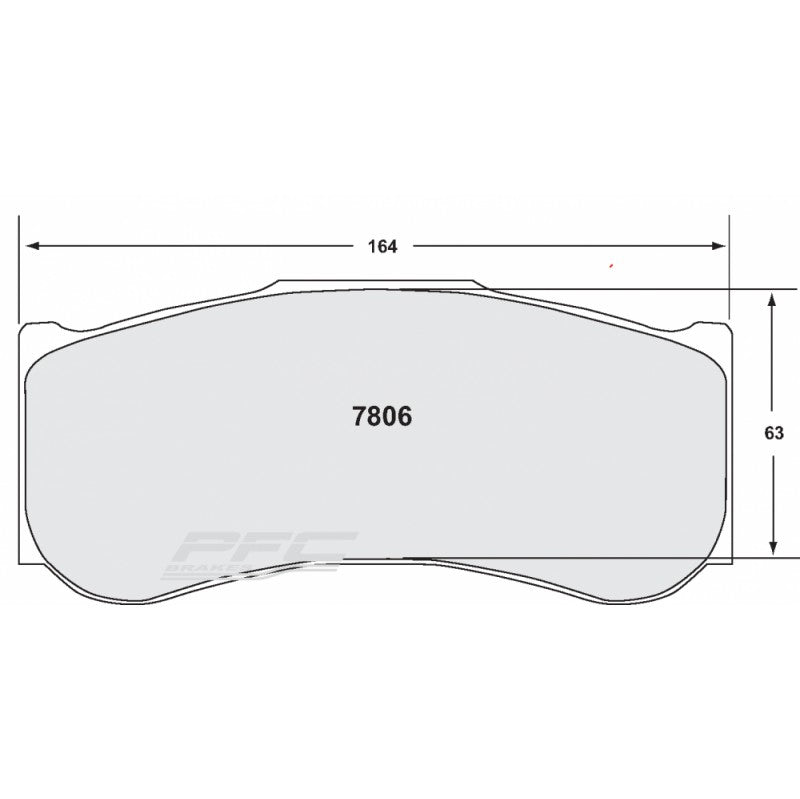 PFC 7806.82.30.44 Передні гальмівні колодки RACING 82 CMPD 30 мм для BMW M4 GT4 (F82)/HONDA NSX GT3 Photo-0