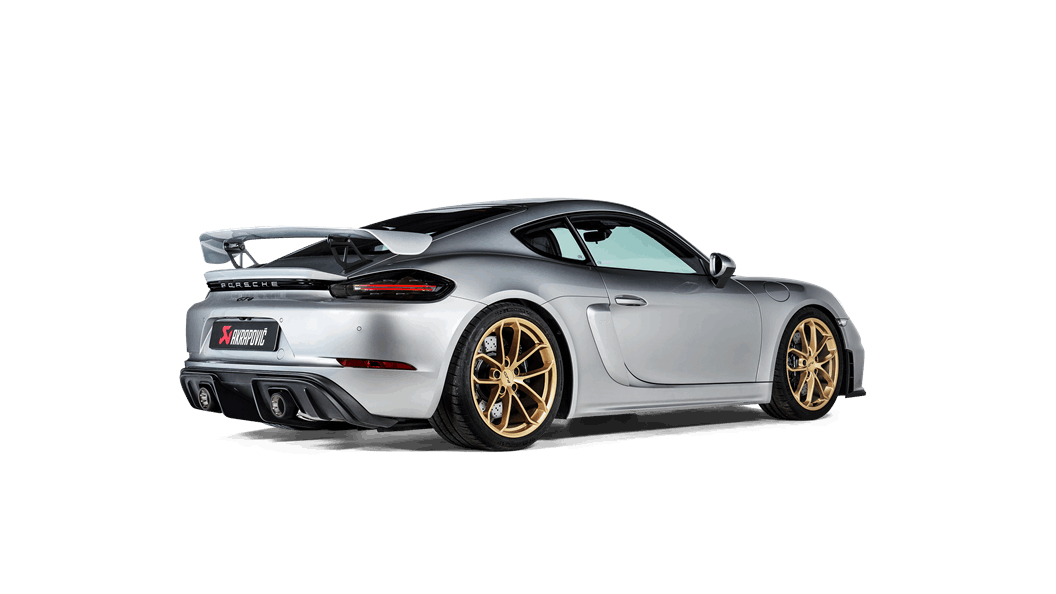 AKRAPOVIC TP-T/S/28 Комплект насадок вихлопної труби (титан) для PORSCHE 718 Cayman GTS 4.0 / Boxster GTS 4.0 2020-2024 Photo-1