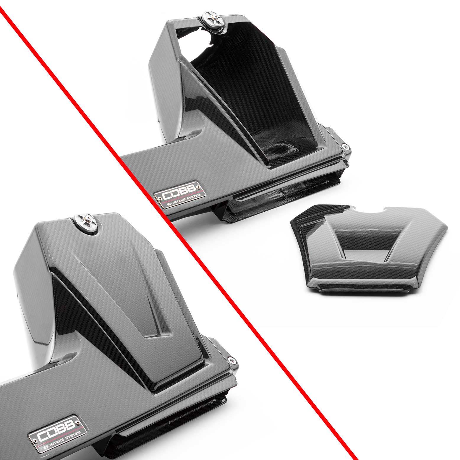 COBB 7A2160 Карбонова система впуску повітря REDLINE для VOLKSWAGEN Golf R (Mk8)/AUDI S3 (8Y) S 2022+ Photo-7