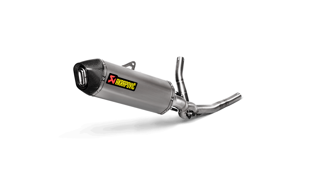 AKRAPOVIC S-S6R9-WT Вихлопна система Racing Line (Titanium) для Suzuki V-Strom 650 2017-2019 Photo-0