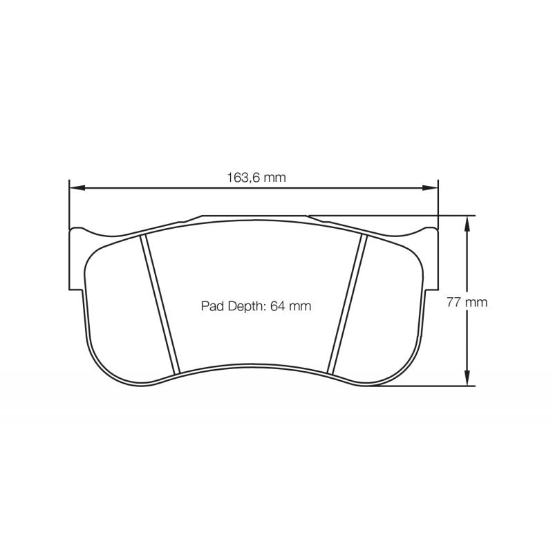PAGID S8100RSX001 Передні гальмівні колодки RSX для TOYOTA GR Supra GT4 / BMW M2 CS Racing/M8 GTE Photo-3