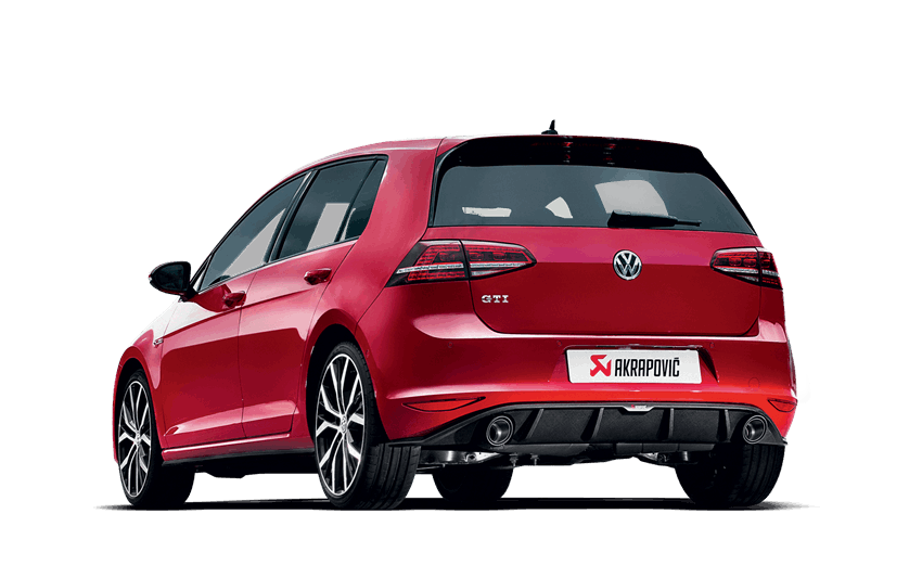 AKRAPOVIC MTP-VW/T/1H Задня частина випуску (SLIP ON), титан для VW GOLF VII GTI (2013-) Photo-2