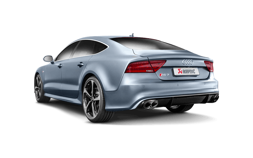 AKRAPOVIC S-AU/TI/4H Вихлопна система Evolution Line (Titanium) для AUDI RS7 Sportback (C7) Photo-3