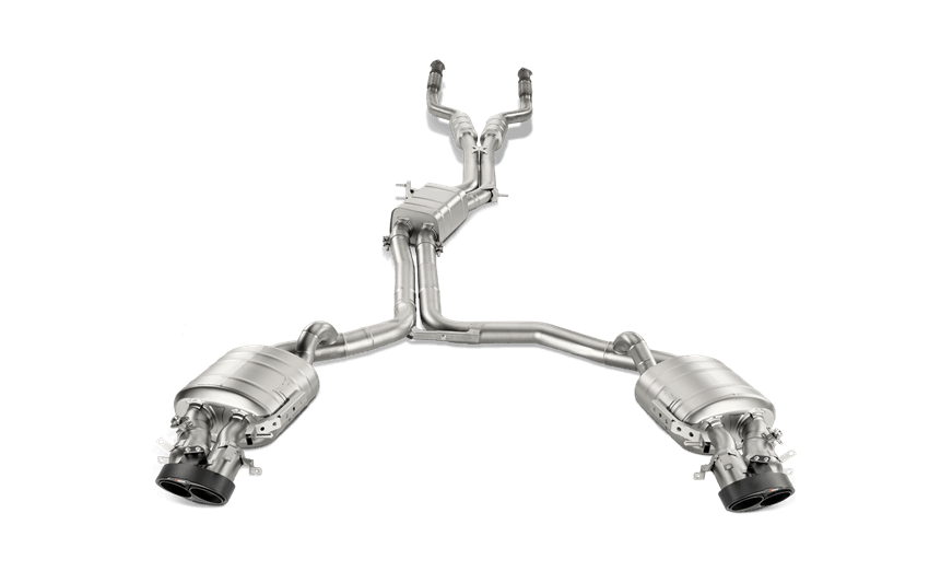 AKRAPOVIC S-AU/TI/4H Вихлопна система Evolution Line (Titanium) для AUDI RS7 Sportback (C7) Photo-1