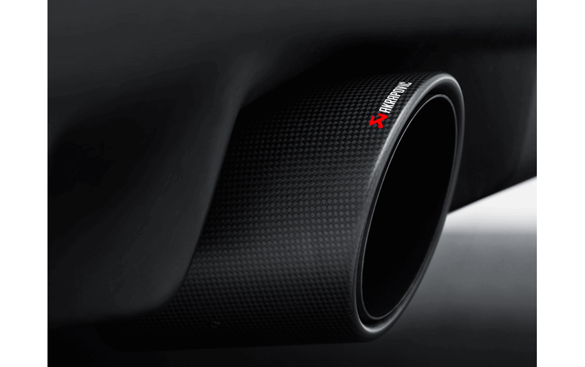AKRAPOVIC TP-NIZ34-C К-т насадок для MITSUBISHI EVO X/NISSAN 370Z (карбон) Photo-1