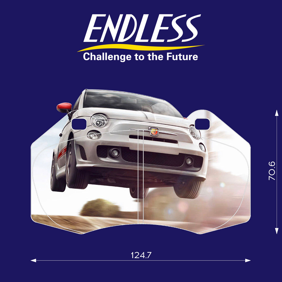 ENDLESS EIP191MA45B Гальмівні колодки передні для RENAULT CLIO RS, OPEL CORSA OPC NE, ABARTH 500 Photo-1