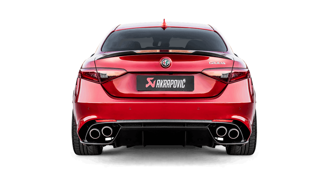 AKRAPOVIC S-AR/TI/7H Вихлопна система Slip-On Line (Titanium) ALFA ROMEO Giulia Quadrifoglio 2018-2020 рр. Photo-3