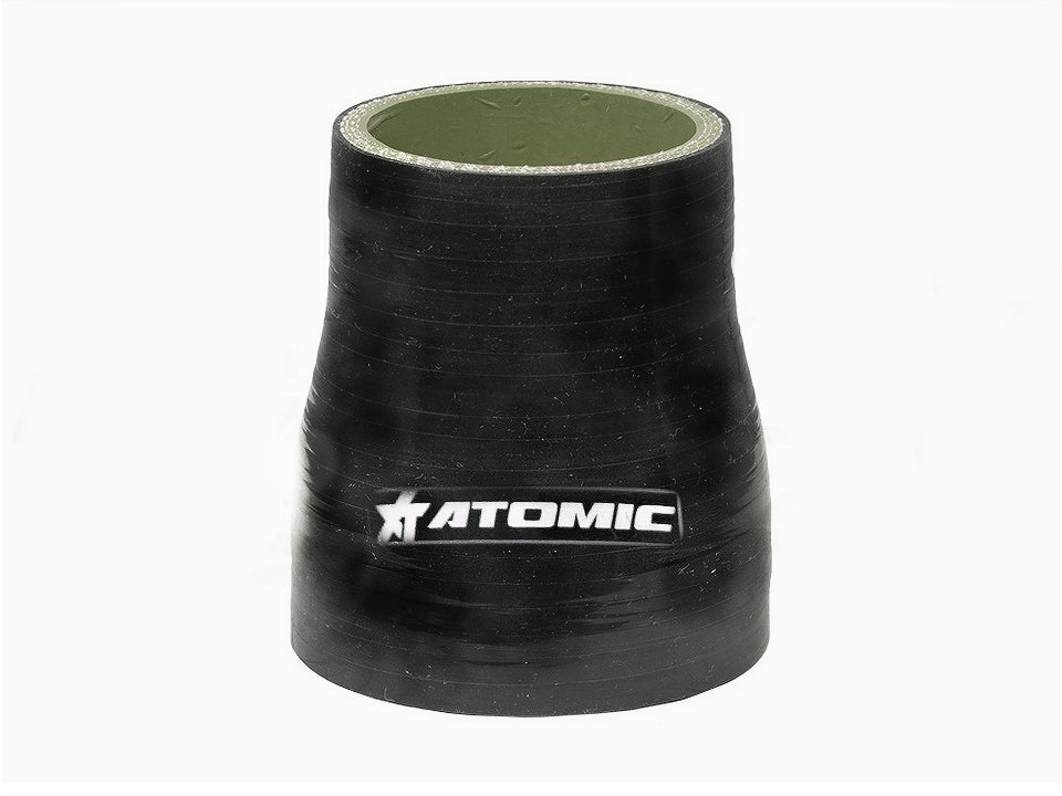 ATOMIC srsh57-51 Патрубок-перехідник силіконовий прямий чорний 57-51 мм Photo-1 