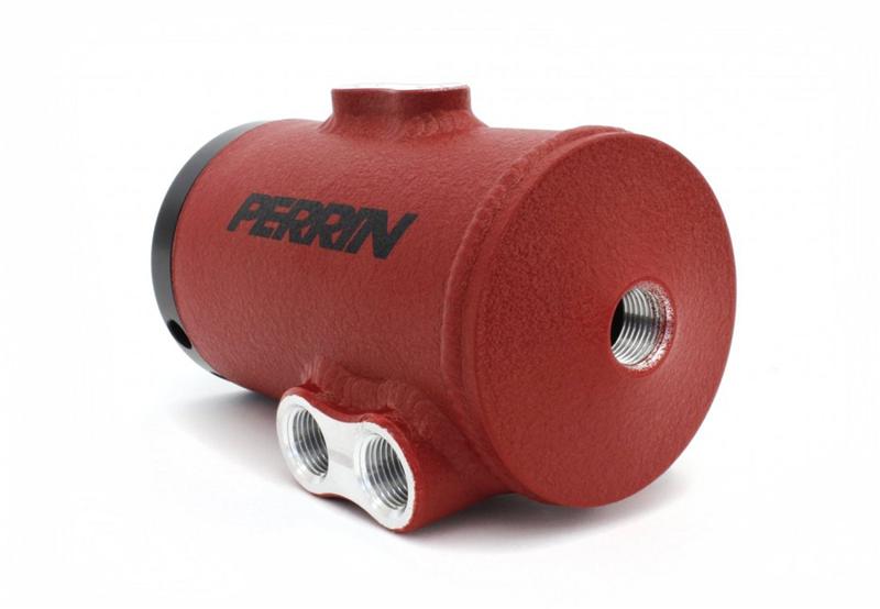 PERRIN PSP-ENG-606RD Маслоуловитель (сепаратор) для SUBARU 08-14 WRX/08-15 STI Tmic Red Photo-0