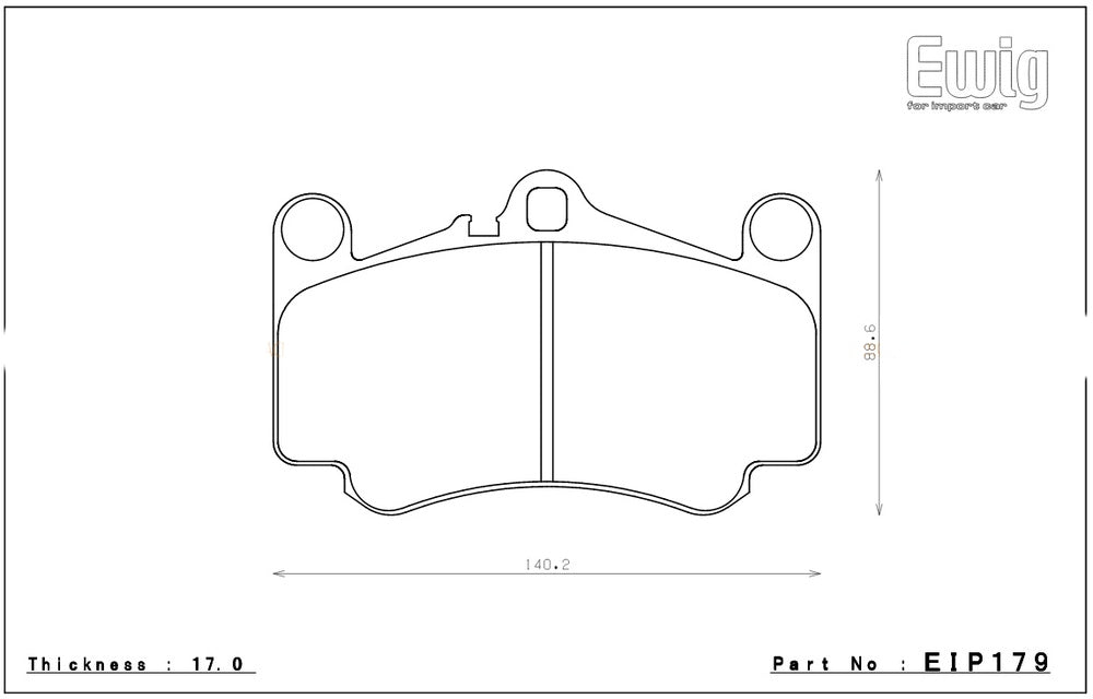 ENDLESS EIP179ME20 Гальмівні колодки передні для PORSCHE 911 (997) 3.6 CARRERA S/4S Photo-0