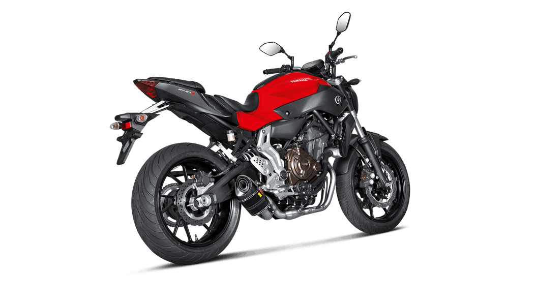 AKRAPOVIC S-Y7R2-AFC Вихлопна система Racing Line (Carbon) для Yamaha MT-07 / FZ-07 2014-2021 Photo-2