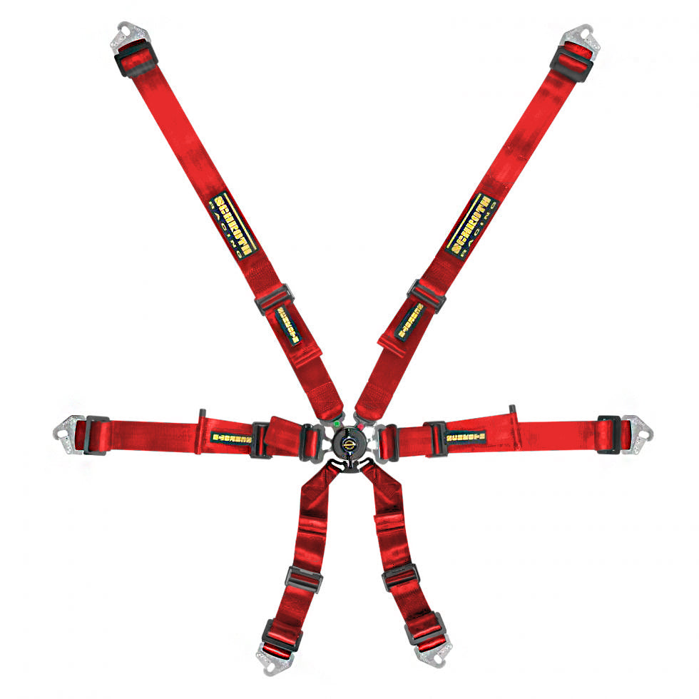 SCHROTH 94530A-2 Ремінь безпеки Flexi 6-ти точковий 2" (50 мм) 2x2 червоний FIA 8853-2016 Photo-0