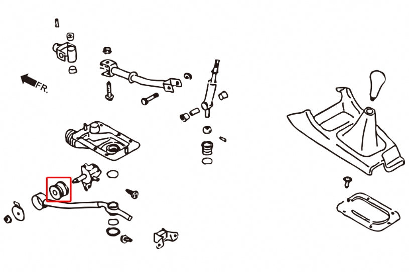 HARDRACE 7123 Втулки куліси КПП IMPREZA GD/GRB 6MT, к-т 2 шт. Photo-1