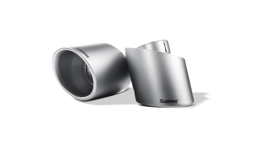 AKRAPOVIC TP-T / S / 2 Комплект насадок вихлопної системи (Titanium) для ABARTH 500/500C 2008-2017 Photo-0