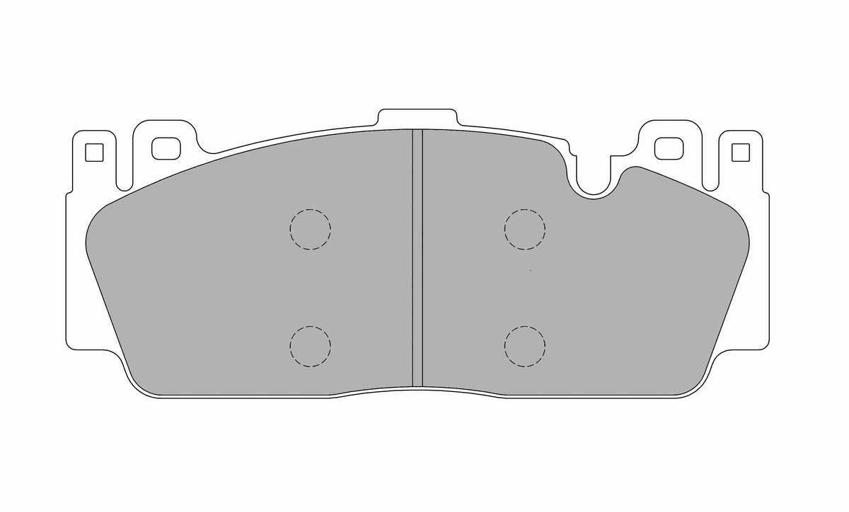 FERODO FCP4712H Передні гальмівні колодки DS2500 для BMW M2 (F87) / M5 (F10) / M6 (F12 / F13) Photo-0