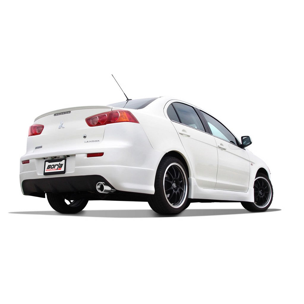 BORLA 11782 Вихлопна система Cat-Back, Lancer 2.0L/2.4L Non-turbo FWD Насадка №03, 2008-11, звук S- Photo-1