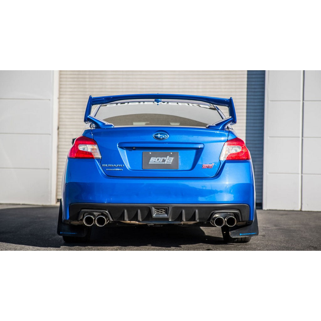 BORLA 140595 Вихлопна система Cat-Back, Impreza WRX/WRX STI Sedan 2.0L/2.5L Turbo, 2015-16, звук S Photo-1