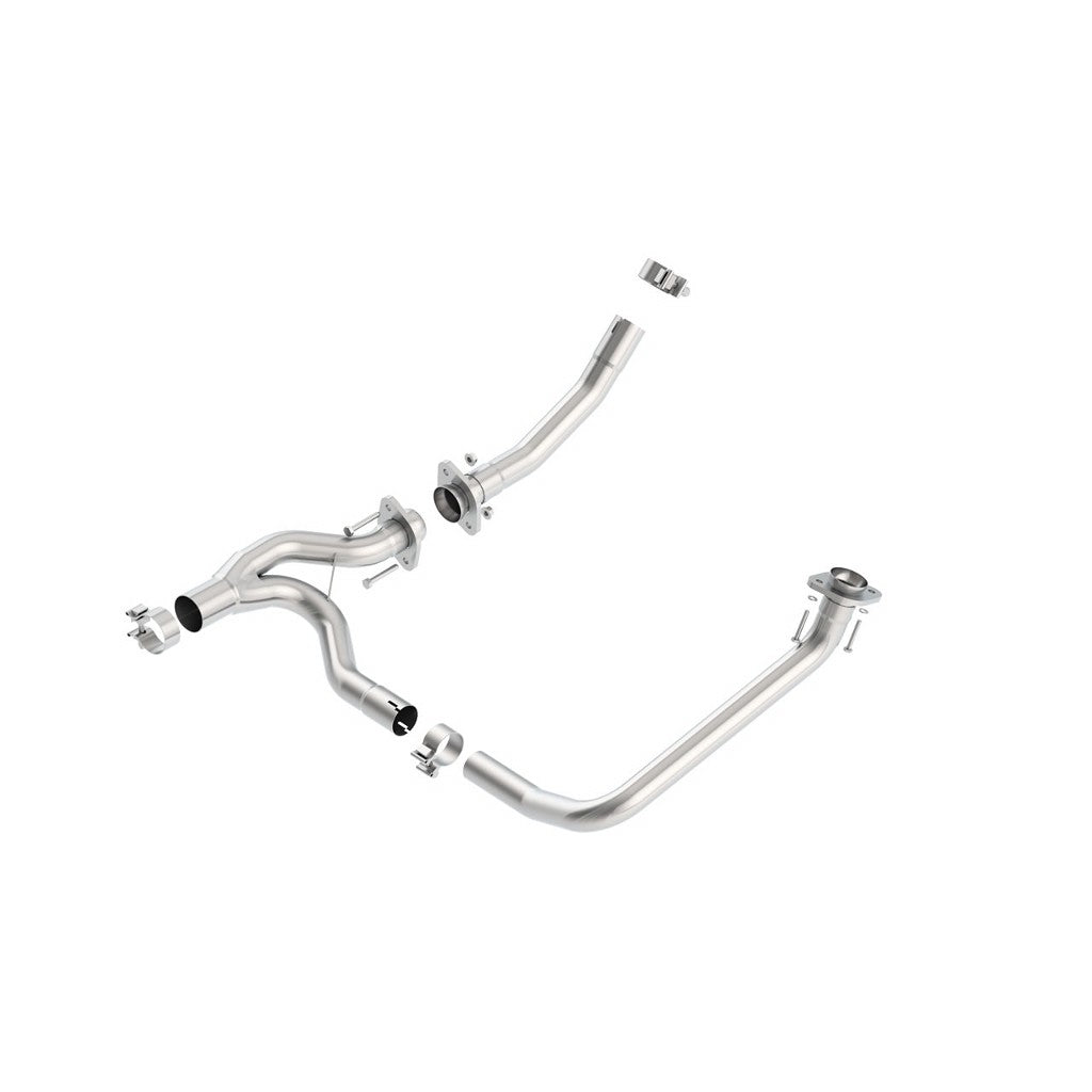 BORLA 60595 Приймальні труби Y-pipe, Wrangler JK V8-3.8L RWD/AWD 2/4DR, 2012-16, звук RACE Photo-0