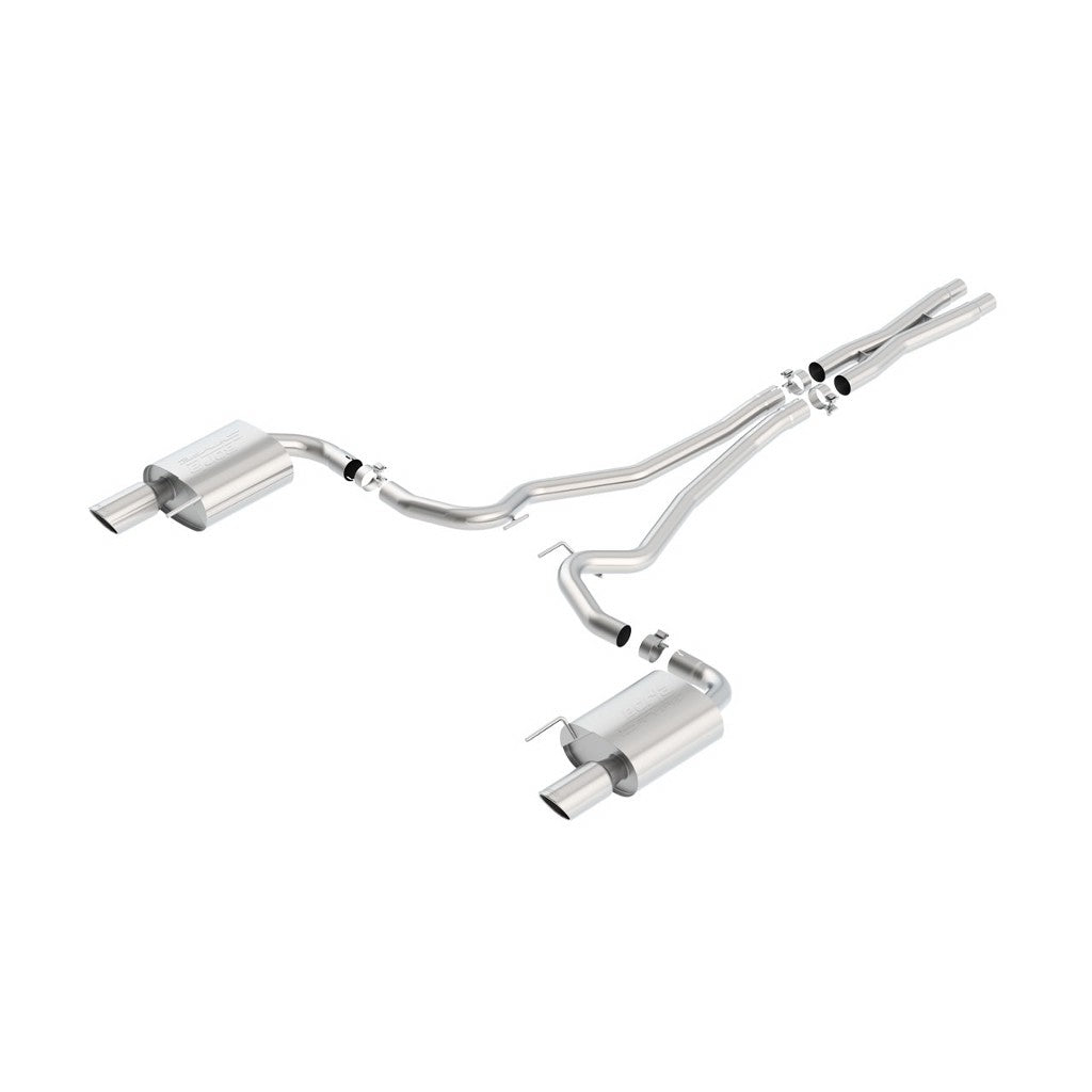 BORLA 140590 Вихлопна система Cat-Back, Mustang GT V8-5.0L, Насадка №36, 2015-16, звук S-Type Photo-0