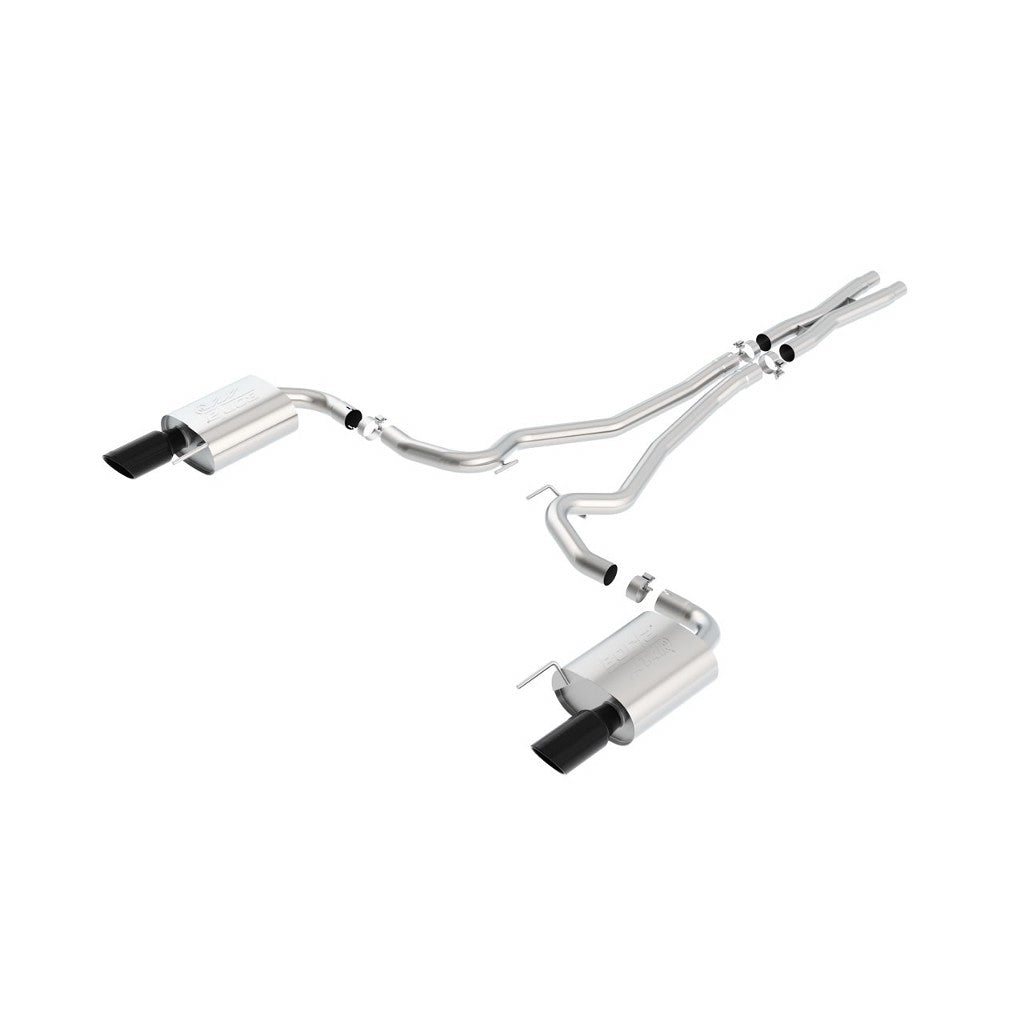 BORLA 140591BC Вихлопна система Cat-Back, Mustang GT V8-5.0L, Насадка №49, 2015-16, звук ATAK Photo-0