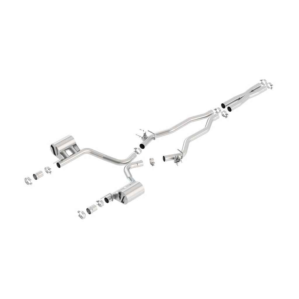 BORLA 140678 Вихлопна система Cat-Back, Challenger SRT®392/Scat Pack V8-6.4L RWD з емітаціі MDS, Photo-0
