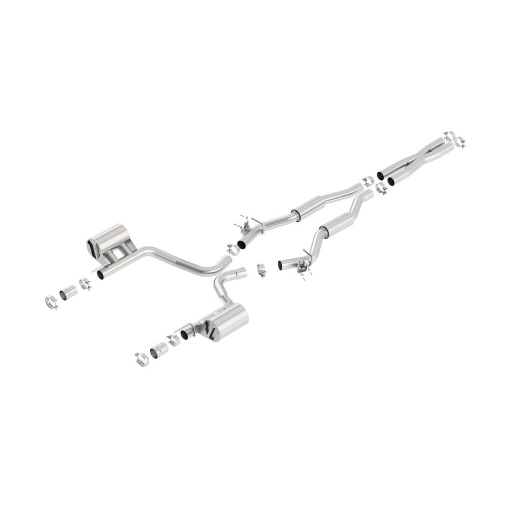 BORLA 140677 Вихлопна система Cat-Back, Challenger SRT®392/Scat Pack V8-6.4L RWD з емітаціі MDS, Photo-0